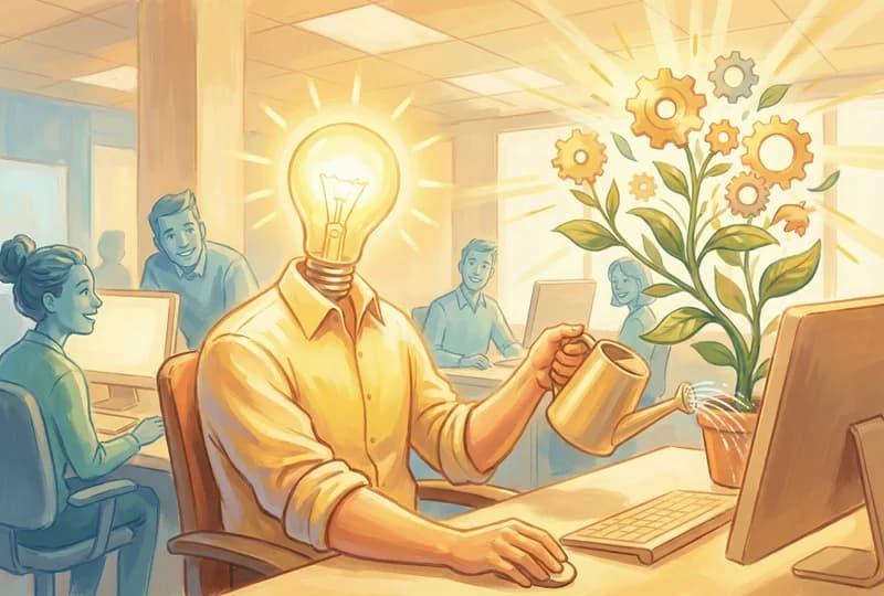 El empleado entusiasta