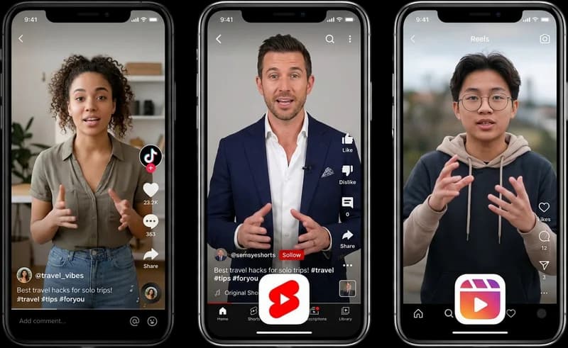 Reels, Shorts, TikToks